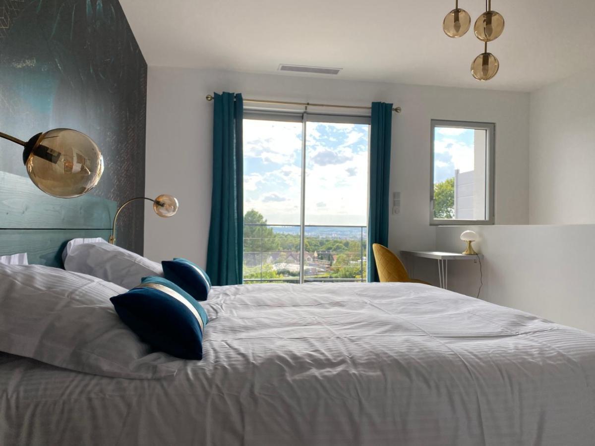 La Villa Perchee Calme, Sauna, Parking Prive Saint-Prix  Екстер'єр фото