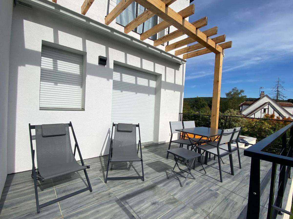 La Villa Perchee Calme, Sauna, Parking Prive Saint-Prix  Екстер'єр фото